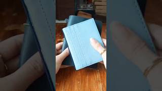 How To Insert Card Holder at Travelers Notebook leathernotebook leathercraft [upl. by Haisi]