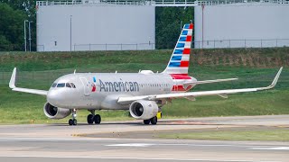 American Airlines A319 Takeoff from Charlotte [upl. by Assillam]