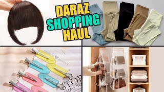 Daraz Shopping Haul🛍️ Women Yoga Pants Tights Bags Organizer Hair Bangs Fringe Extension Wig [upl. by Dulsea]