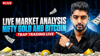 16 Oct  Live Market Analysis For NIFTY XAUUSD and BTC  Trap Trading Live [upl. by Hedda]