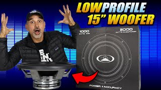 Low Profile 15quot Car Audio Subwoofer Tight space but still BIG BASS Audiomobile Encore 4415 Sub [upl. by Yim]