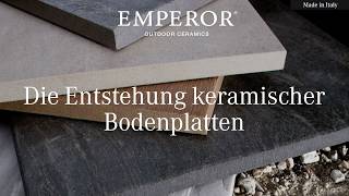 Die Produktion von Terrassenplatten  EMPEROR Outdoor Ceramics Keramikplatten für Terrassen [upl. by Proud]