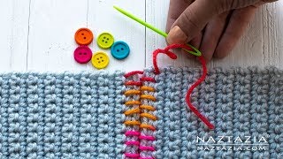 SEWING with CROCHET  TIPS on How to Sew Crochet Together [upl. by Ocsecnarf458]