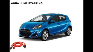 How to Jump Start Toyota AquaPrius C in URDU [upl. by Kruger]