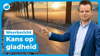 Weekend weerbericht kans op gladheid door ijzel [upl. by Killen203]