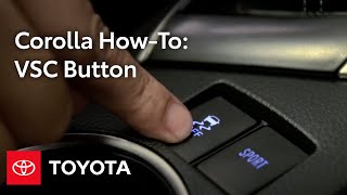 2014 Corolla HowTo VSC Off Button  Toyota [upl. by Oirogerg]