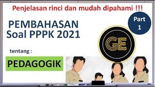 Soal PPPK 2021 Pedagogik 15 PART 1 [upl. by Mitzl865]