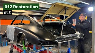 THE BILL SO FAR  pt2 PORSCHE 912 RESTORATION [upl. by Mosi909]