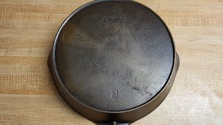 Wapak amp Oneta skillets from Wapakoneta Ohio Castiron castironpan castironrestoration shortvideo [upl. by Farrington]