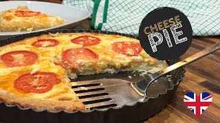 CHEESE PIE  Retro English School Dinner Recipe  Vegetarian cheesepie britishbaking [upl. by Annohsal]