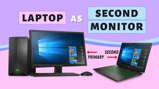 How to Use Laptop as a Second Monitor on Windows 1011 [upl. by Ramat]