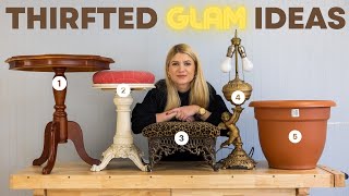 5 Thrifted to Glam DIY Ideas [upl. by Alyakam]