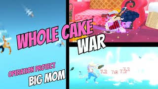 WHOLE CAKE WAR Fruit Battlegrounds Roblox [upl. by Anivel205]