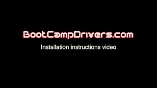 BootCampDrivers Installation Video [upl. by Nelyt]