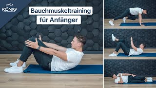 3 Minuten Bauchmuskeltraining für Anfänger 5 einfache Übungenohne Geräte [upl. by Anileve]