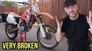 REBUILDING A BARN FIND 1991 HONDA CR125  PT6 [upl. by Dori]