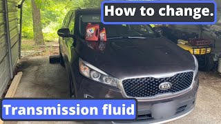 How to change transmission fluid on a 2016 kia sorento [upl. by Benni]