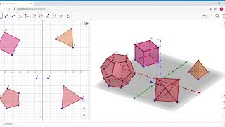 Como dibujar los poliedros regulares con Geogebra [upl. by Ahsiuq]