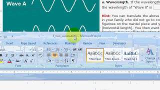 Comparing Wavelengths of Two Waves [upl. by Cleres]