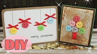 Weihnachtskarten selber basteln 4  Weihnachtskugeln  Christmas Card DIY [upl. by Jeuz]