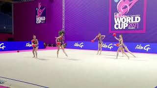 Diffusion en direct de Rhythmic Gymnastic Team WC Pesaro 2021 [upl. by Akenihs203]