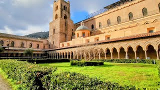 The Cathedral of Monreale Sicily 4K  Amazing Mosaics Marble Inlays and Sculptures  The Best [upl. by Thin]