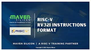 Learn RISCV RV32I Instruction Set Formats in less than 7 mins  Maven Silicon [upl. by Eiramanad]