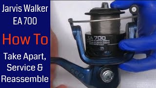 Jarvis Walker EA 700 Fishing Reel  How to take apart and reassemble [upl. by Eralcyram357]