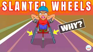 Why Athletes Use Wheelchairs with SLANTING Wheels [upl. by Eremihc]