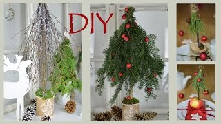 DIY  Weihnachtsdeko selber machen  Bäume aus Zweigen und Ästen I Winterdeko I Tischdeko I How to [upl. by Erma]