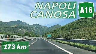 A16  NAPOLI  CANOSA  Autostrada dei due mari  Percorso completo [upl. by Idac272]