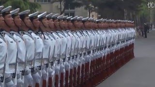 Daily training Chinese naval honor guard 2（仪仗队的日常） [upl. by Viehmann]