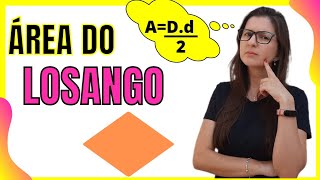 ÁREA DO LOSANGO 👩‍🏫 PROF GISELE RAMOS [upl. by Metts]