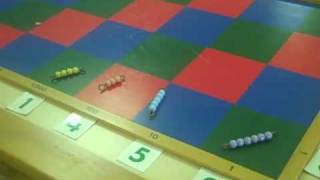 Montessori Checker Board Lesson [upl. by Rustie]