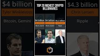 The 20 Richest Cryptocurrency People  Blockchain Billionaires Web3 Pioneers Crypto Leaders [upl. by Neneek]