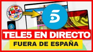 TELECINCO EN DIRECTO FUERA DE ESPAÑA EN 2023 📺 ¿Cómo ver TeleCinco en directo en Streaming LEGAL✅ [upl. by Vasily708]