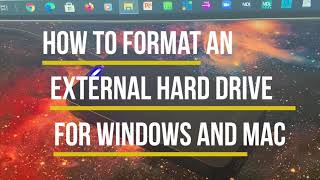 How to Format an External Hard Drive for Windows and Mac [upl. by Namso]