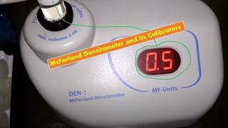 McFarland StandardMcFarland Densitometer Calibrating [upl. by Ayor942]