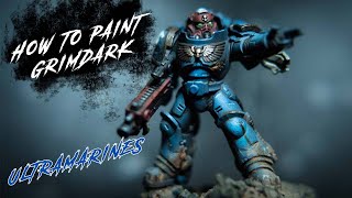 How to Paint Grimdark Ultramarines  Tutorial [upl. by Ramunni]