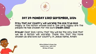 Prayer amp Devotion  ACPD  Day 36  30th SEPT [upl. by Aokek]