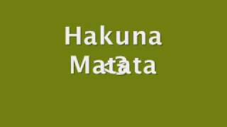 hakuna matata french lyrics [upl. by Ysak]