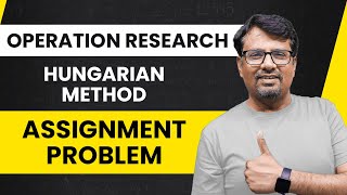 Assignment Problem  Hungarian Method  Example of Assignment Problem [upl. by Naitsirt700]