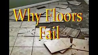 🤔Failed floor on cement Backer boards why this happens [upl. by Ogaitnas113]