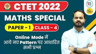 CTET2022  Maths Class by Uday Sir  Lets LEARN  Class04 [upl. by Rebmik]