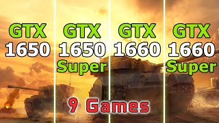 GTX 1650 vs GTX 1650 Super vs GTX 1660 vs GTX 1660 Super  Test in 9 Games [upl. by Netnerb765]