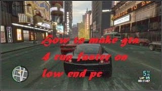 How to run Gta iv on low end pc Commandline Trick [upl. by Abe]