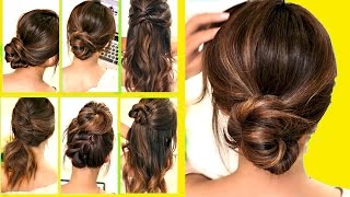 TOP 10 â˜… LAZY  RUNNING LATE HAIRSTYLES amp HACKS for FRIZZY HAIR  EASY ðŸ’œ  Spring Peinados [upl. by Tod]