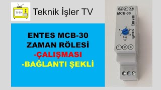 74ENTES MCB30 ZAMAN RÖLESİ [upl. by Donelu516]