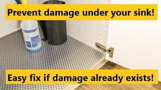 Damaged sink cabinet floor  How to fix [upl. by Latsryc]