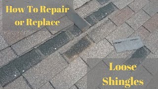 How To Repair Roof Shingles Blown Off [upl. by Leirej]